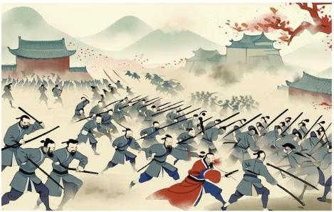 A_Illustration of Qin unification of China under centralized imperial rule