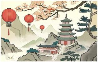 A_Poetry and literature flourishing in Tang Dynasty China with classical works